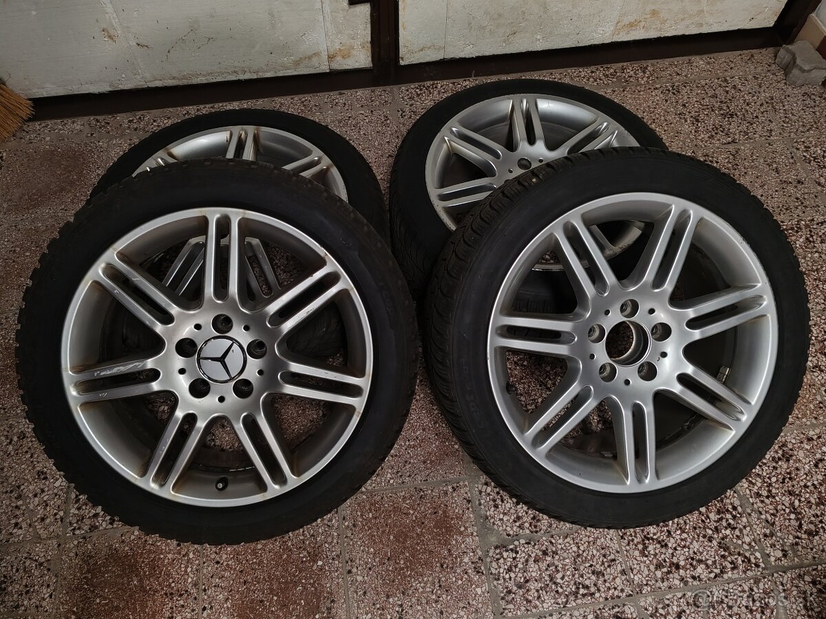 zimna sada R17 na MB Mercedes Benz s pneu HANKOOK