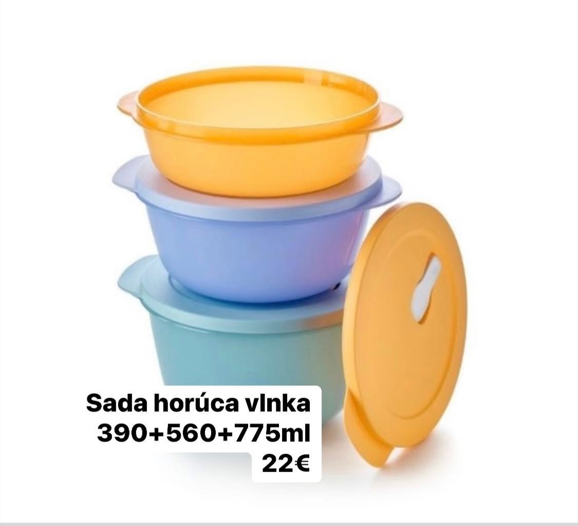 3- dielna sada Horúca vlnka Tupperware