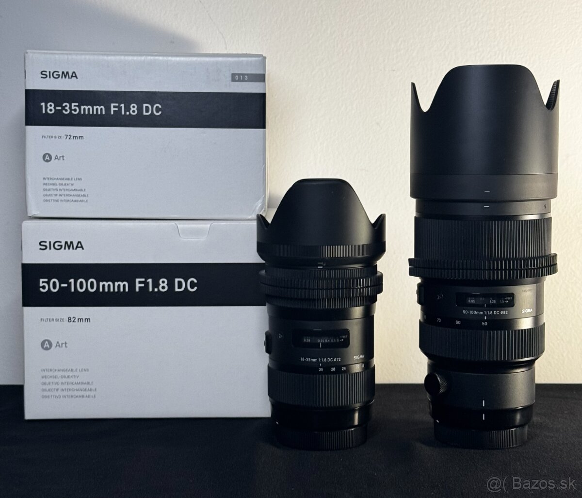 Sigma 18-35 a 50-100mm /1.8 DC HSM ART Canon