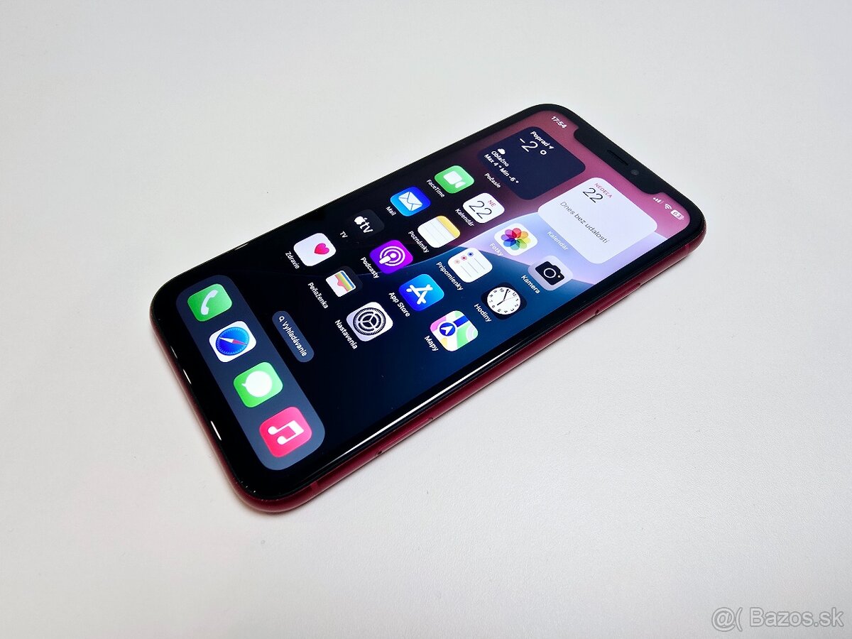 APPLE IPHONE XR 64GB RED ,BATERKA 100%