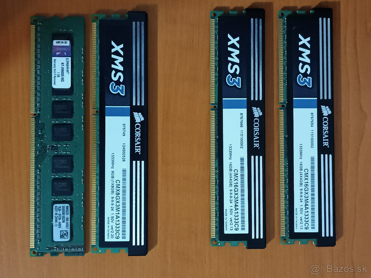 04 PREDAM PAMATE DDR3 CORSAIR A KINGSTON