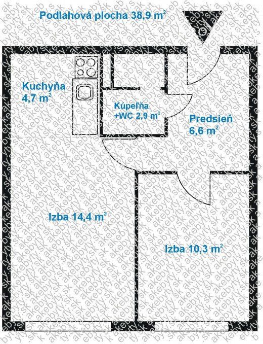 ZNÍŽENÁ CENA 1,5 izbový byt v Košiciach - Staré mesto/Sever