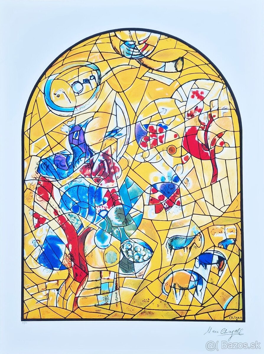 MARC CHAGALL - Joseph (1990) (Jeruzalem okná) (CERTIFIKÁT)