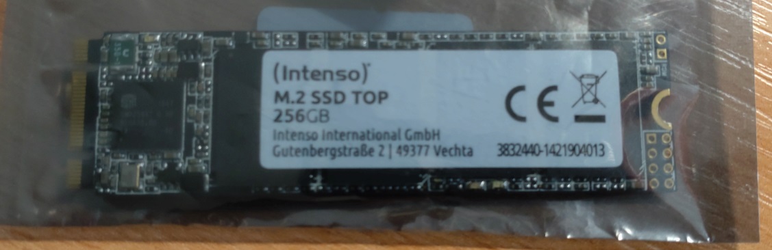 Intenso 256GB SSD SATA M2