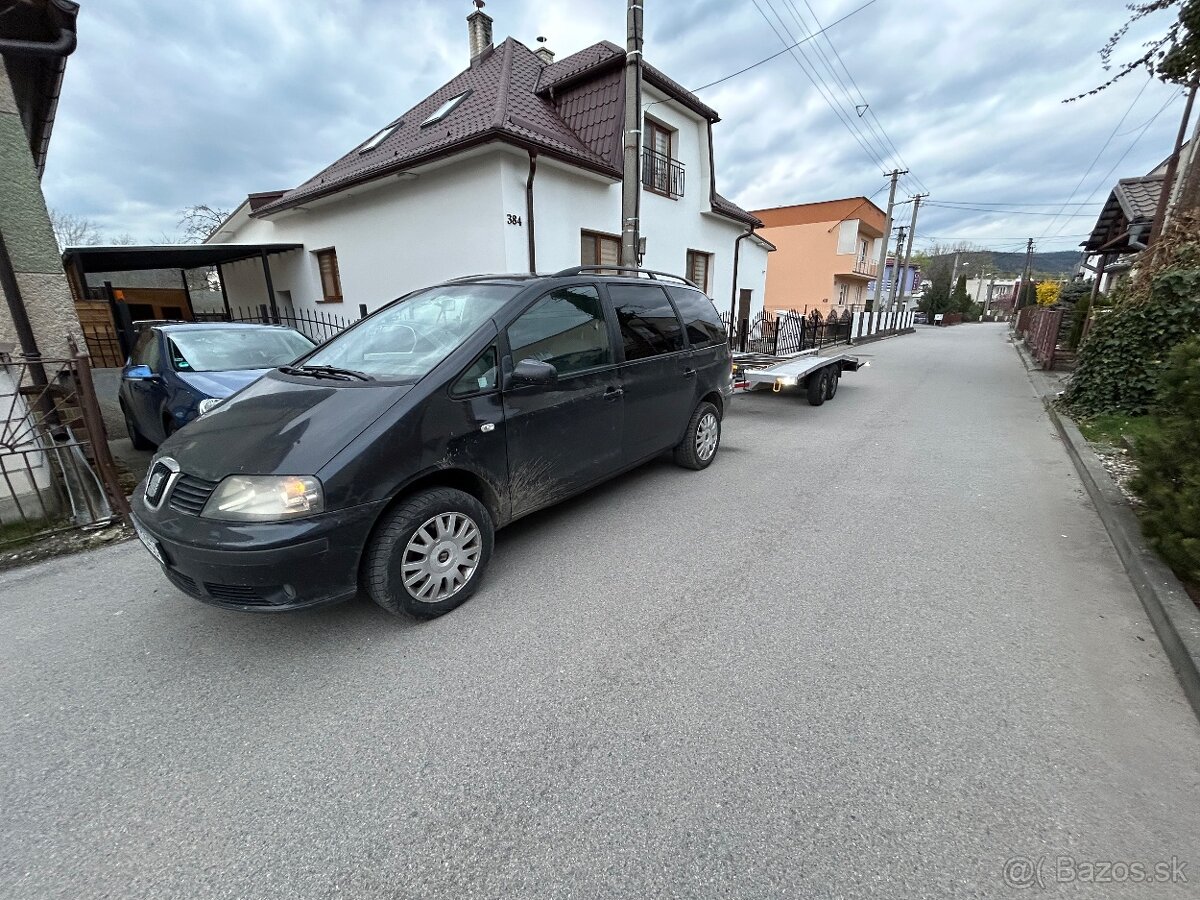 Seat Alhambra 1.9 85kw + Vozik 2000kg