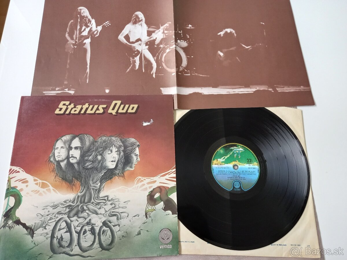 STATUS  QUO  „Quo  „ /Vertigo 1974/+orig. vnut. ob/texty , +