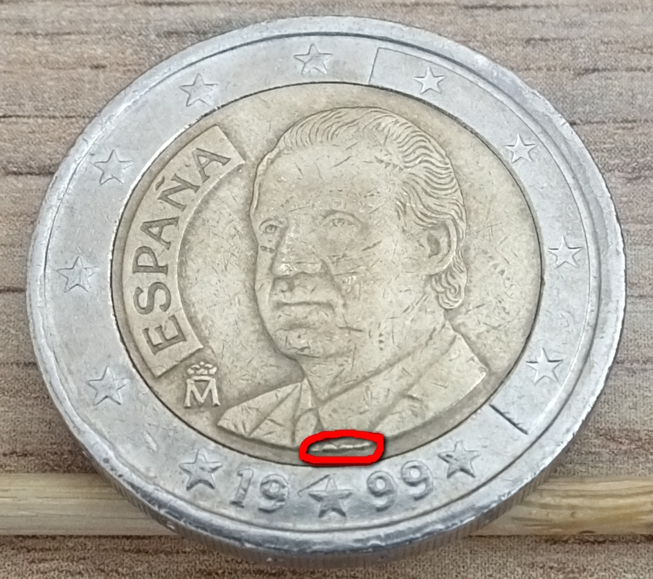 2 Euro Espaňa 1999 pšeničnoražba , cenu ponuknite