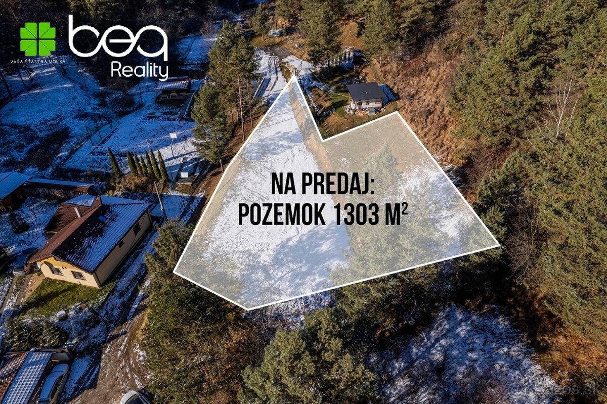 NA PREDAJ: Pozemok pod lesom 1303 m2, Katúň, Sp. Podhradie