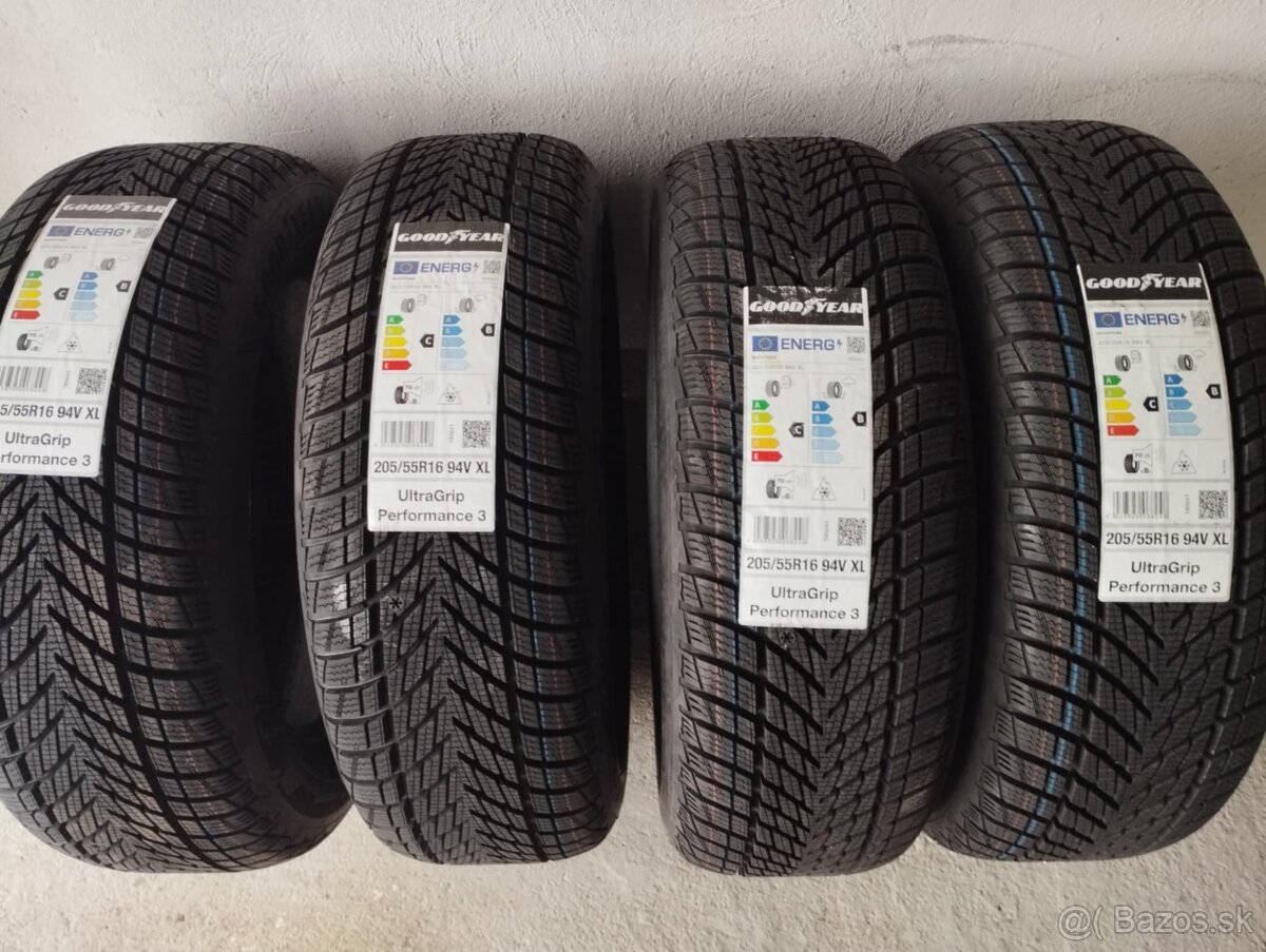 Nové zimné pneu GoodYear 205/55/R16 94V XL