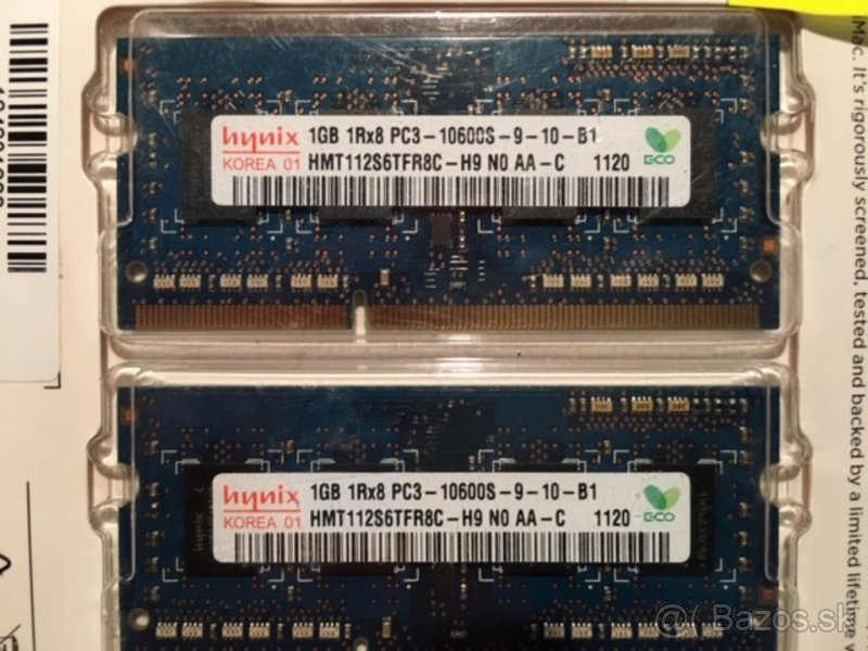 RAM Hynix 1GB 1Rx8 10600S