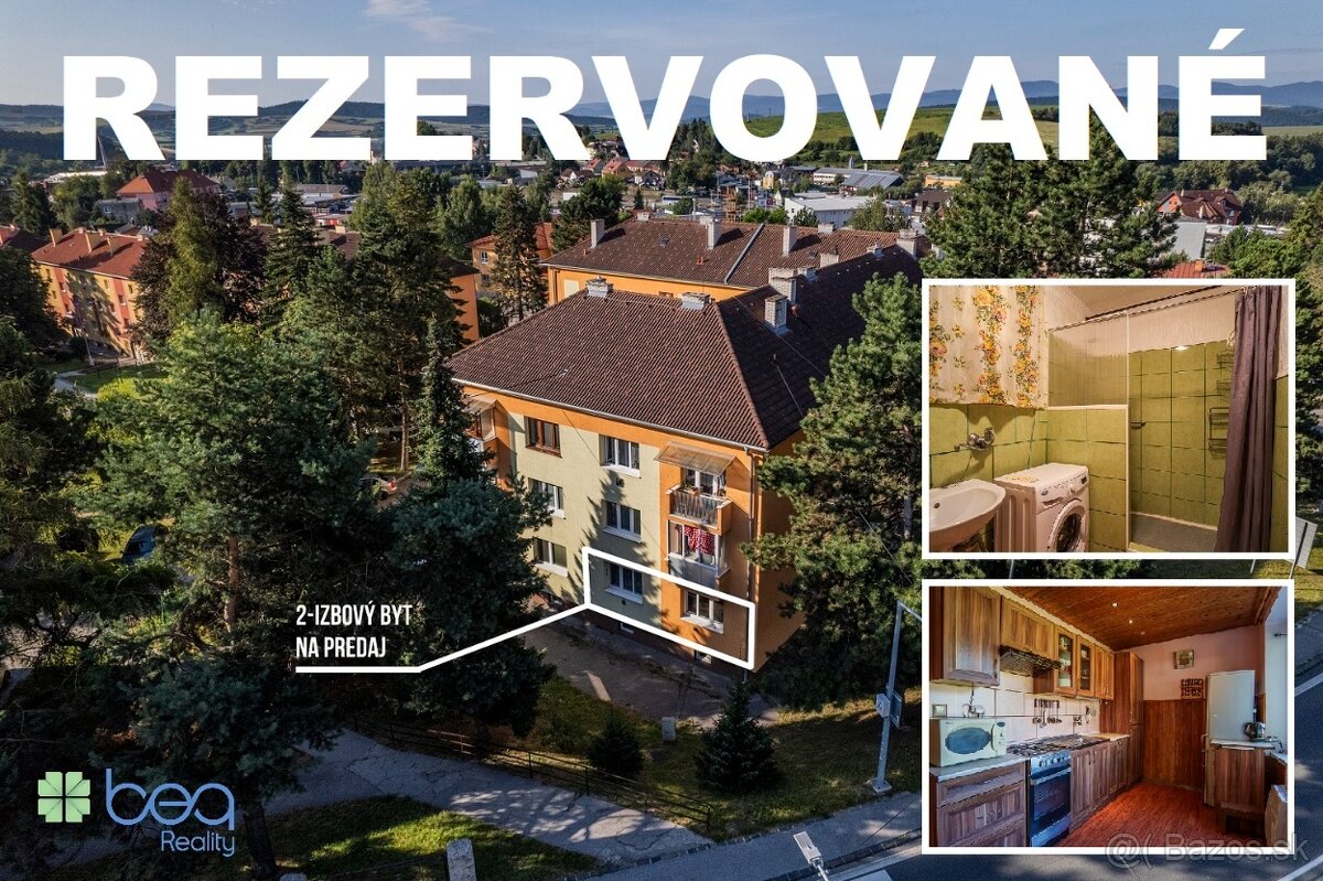 REZERVOVANÉ: 2-izbový byt, sídl. Rozvoj, Levoča, 75 m2