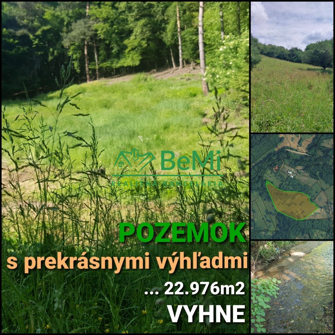 POZEMOK s prekrásnymi výhľadmi...Vyhne (057-14-DAR)