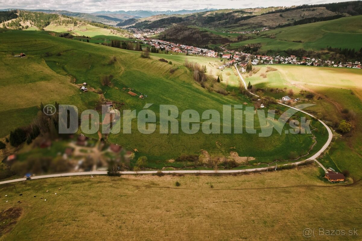 PREDAJ: Pozemok pre rekreačnú výstavbu 1385 m2, k tomu 244 m