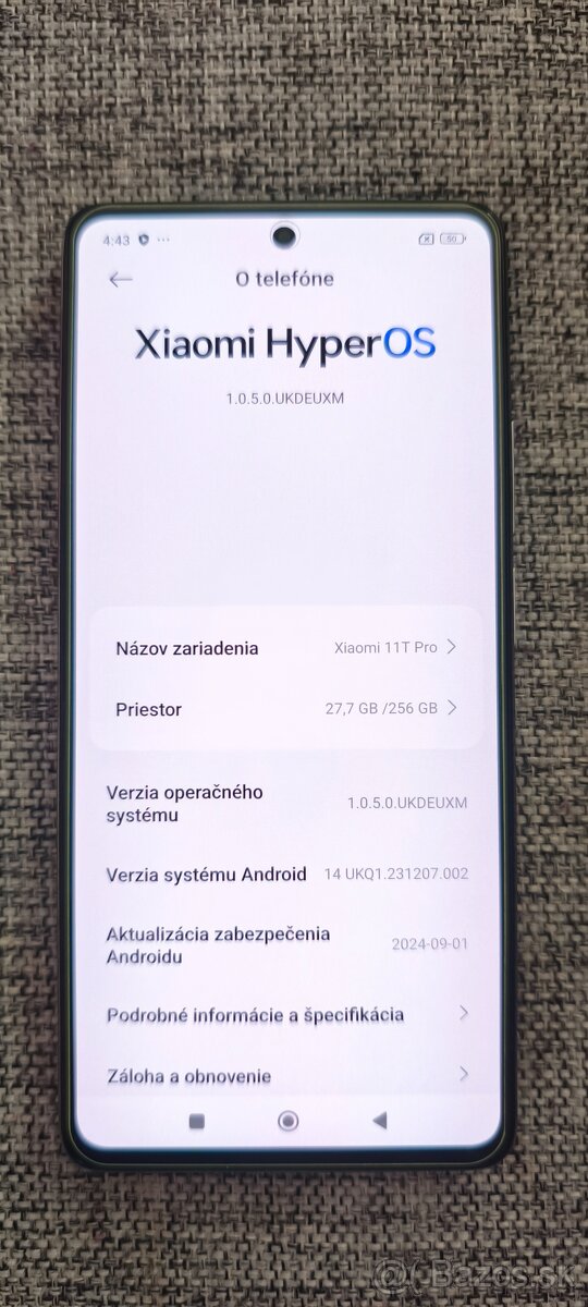 Predám používaný Xiaomi 11T PRO 5G 8/256 GB