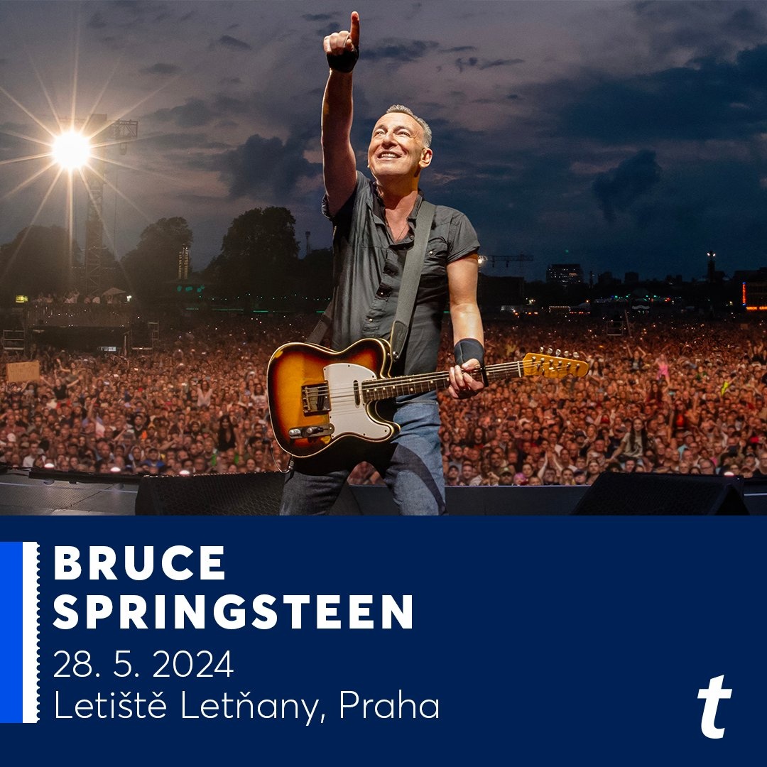 BRUCE SPRINGSTEEN PRAHA - STÁNÍ A (u pódia) - 1-4 VSTUPENKY