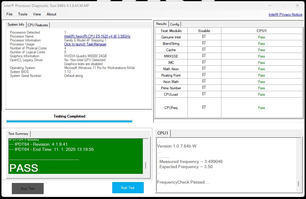 Intel Xeon E5-1620 v4