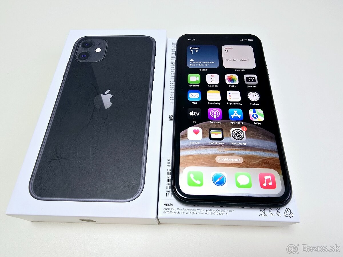 Apple iPhone 11 64GB Black ,Nová Batéria 100%