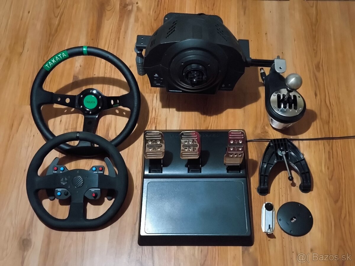 Predám Thrustmaster t 300 s pedálmi a príslušenstvom