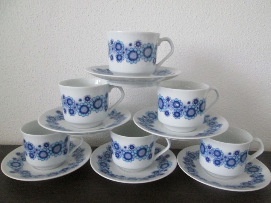 Retro kávové súpravy - karlovarský porcelán