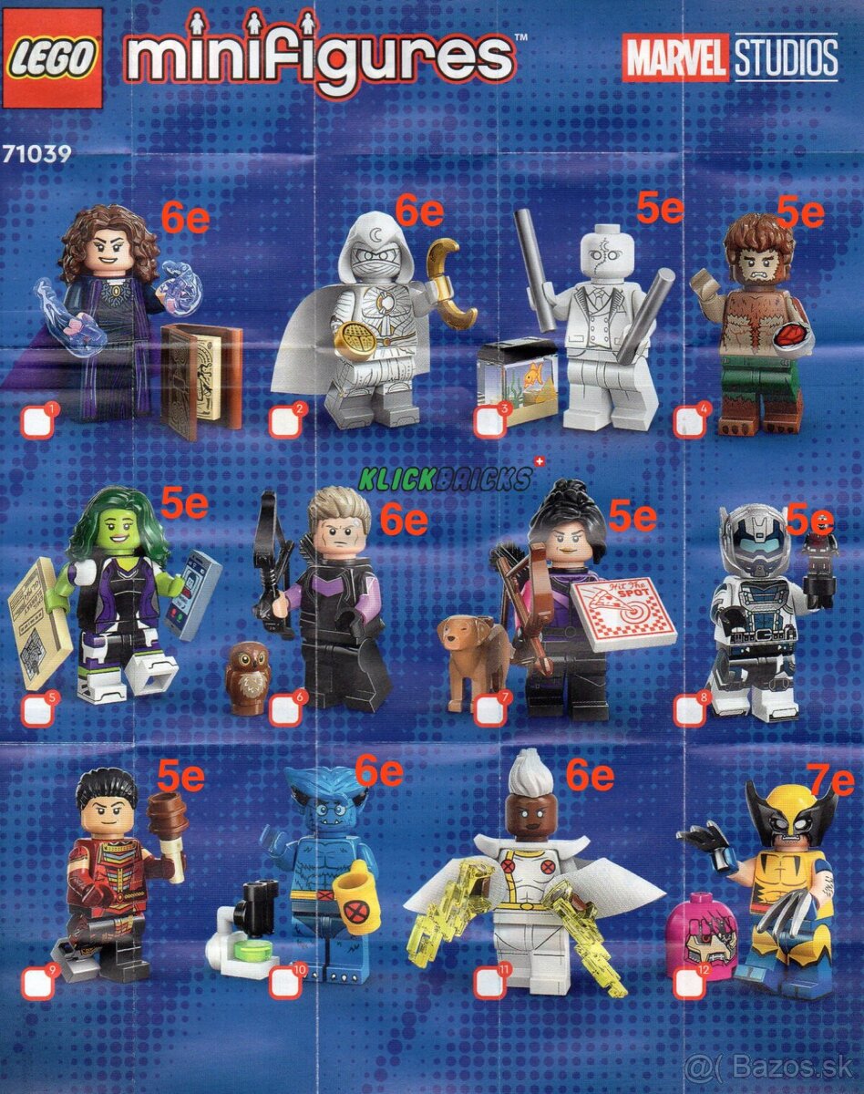 Lego minifigurky Marvel 2. seria 71039