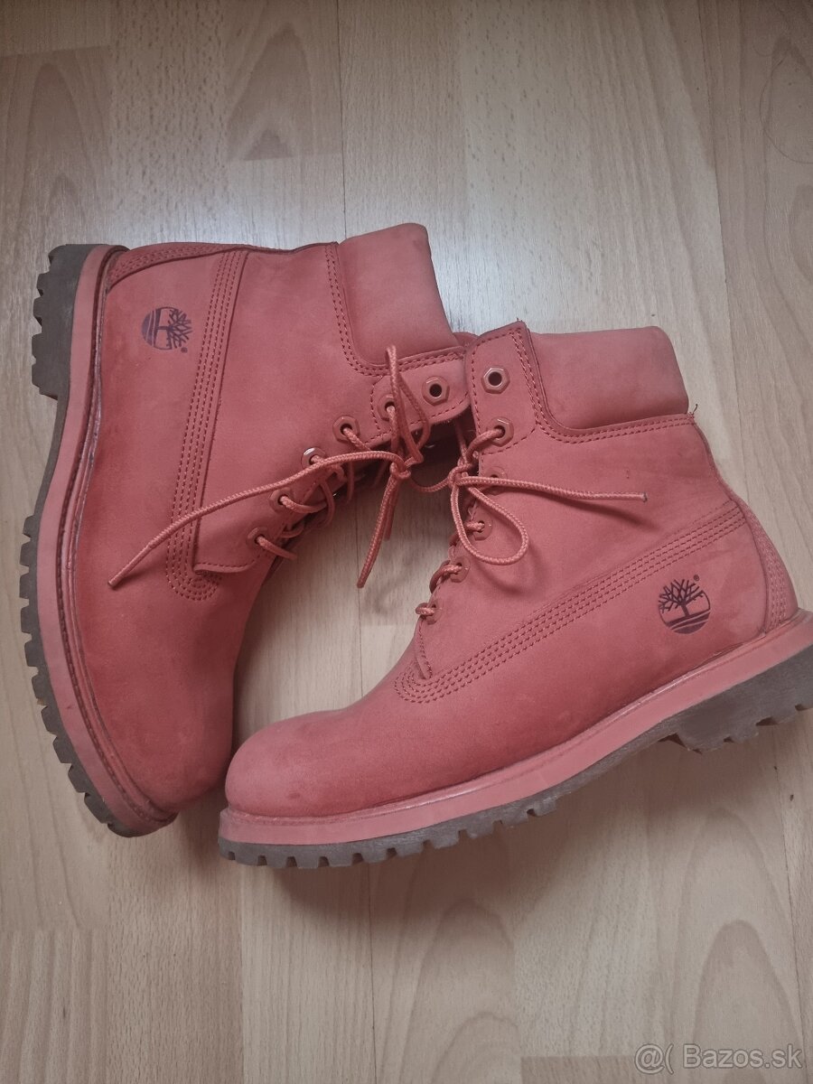 Nepremokave Timberland premium 6 Top stav lososove