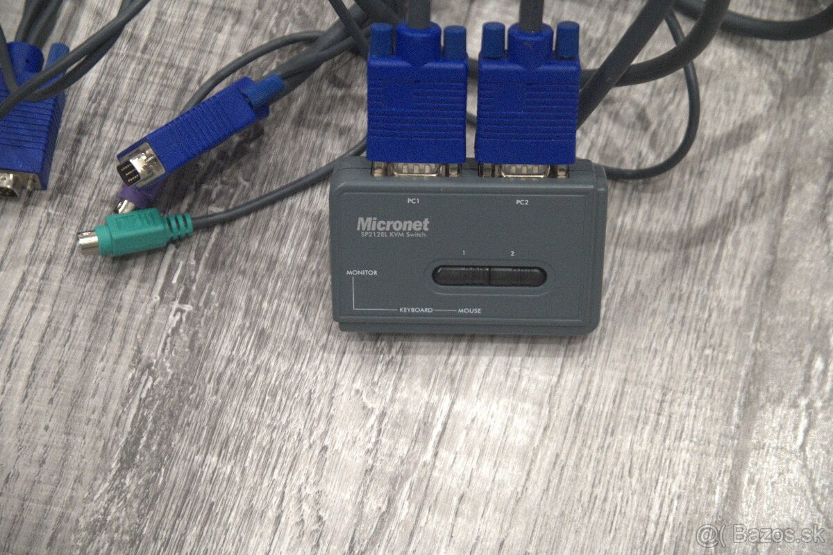 Kabel Micronet 2-port KVM Switch PS/2 SP212EL