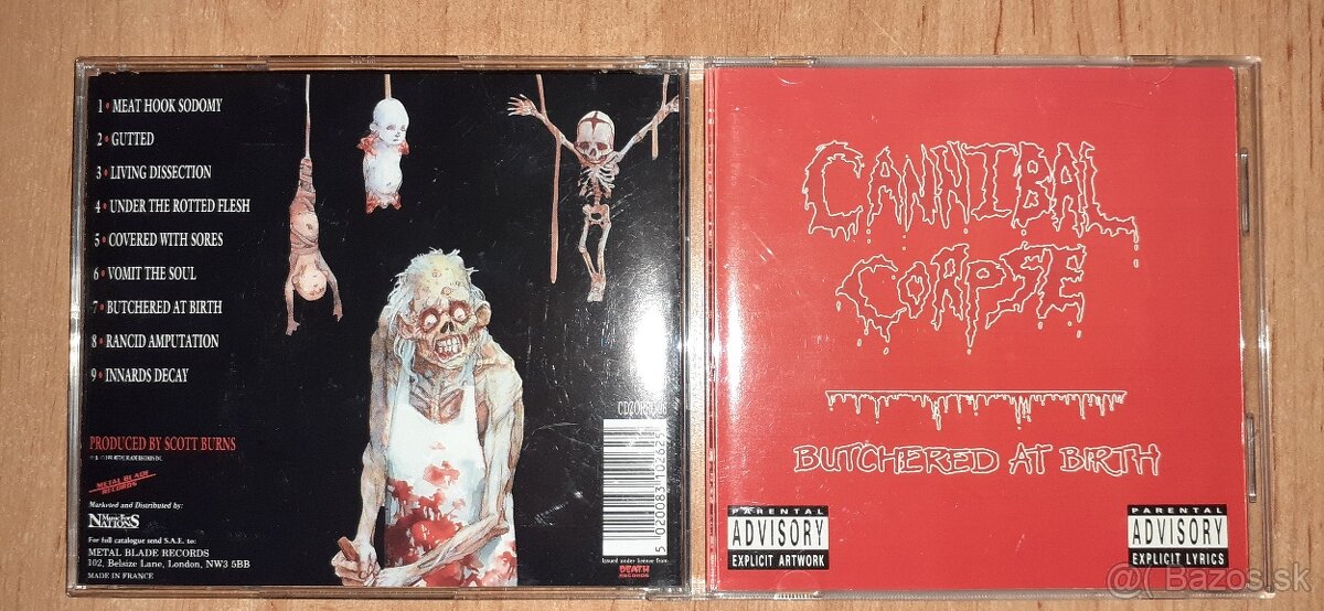 metal CD - CANNIBAL CORPSE - Butcherd At Birth