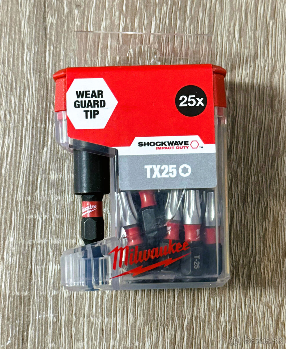 Milwaukee 25x set bit 25mm torx