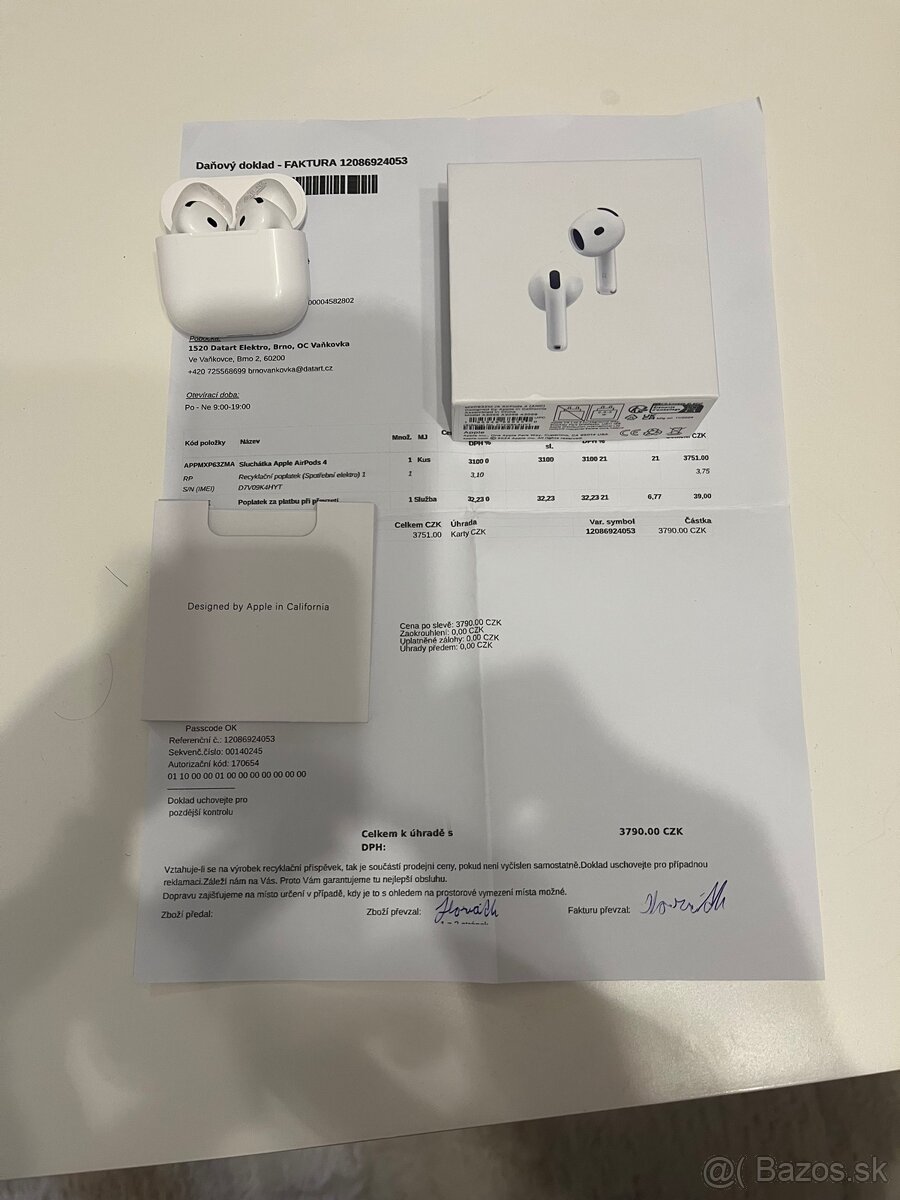 AirPod4 +faktura