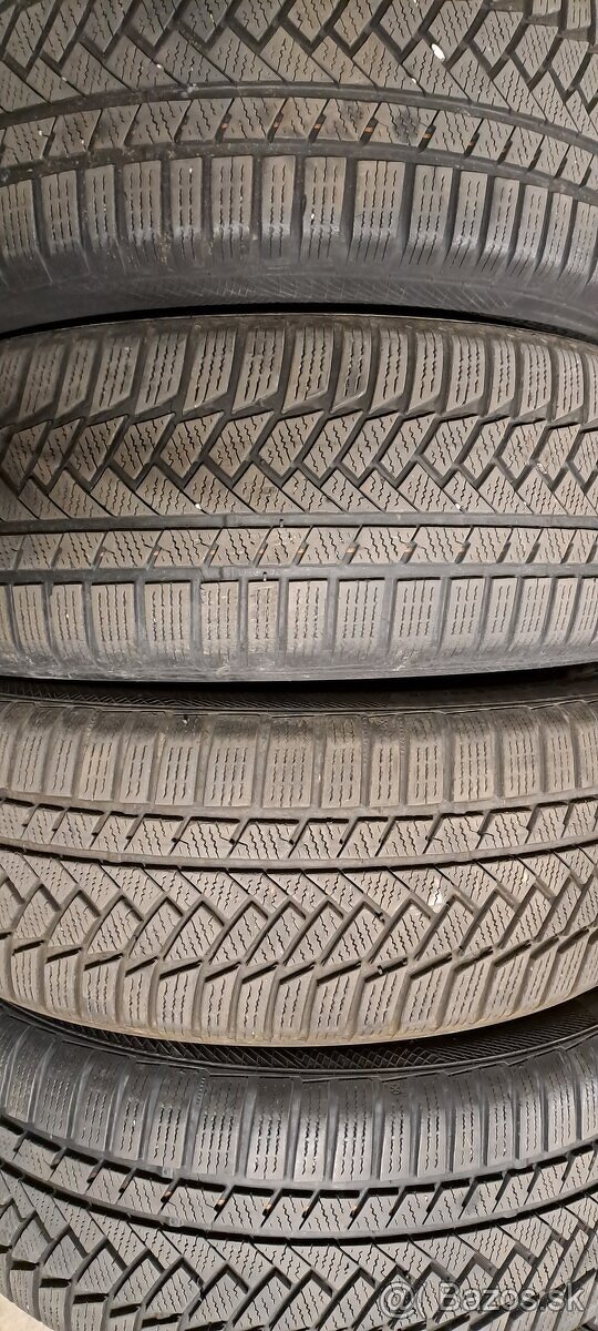 Predám 4ks jazdené zimné 235/55r18-100H Continental