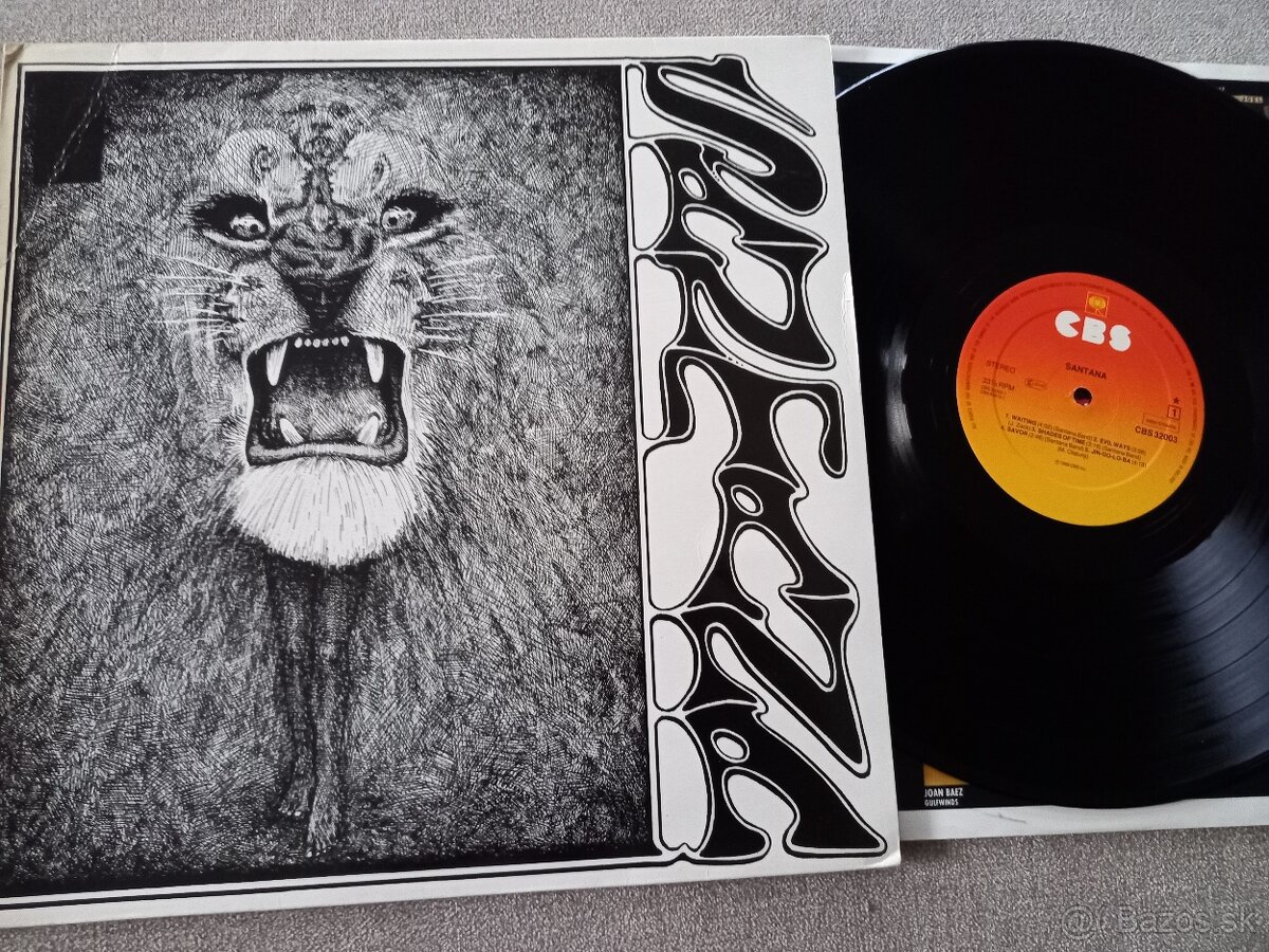 SANTANA  “  1“/CBS 1969 / orig CBS vnut. ob, , skvely st, Ev