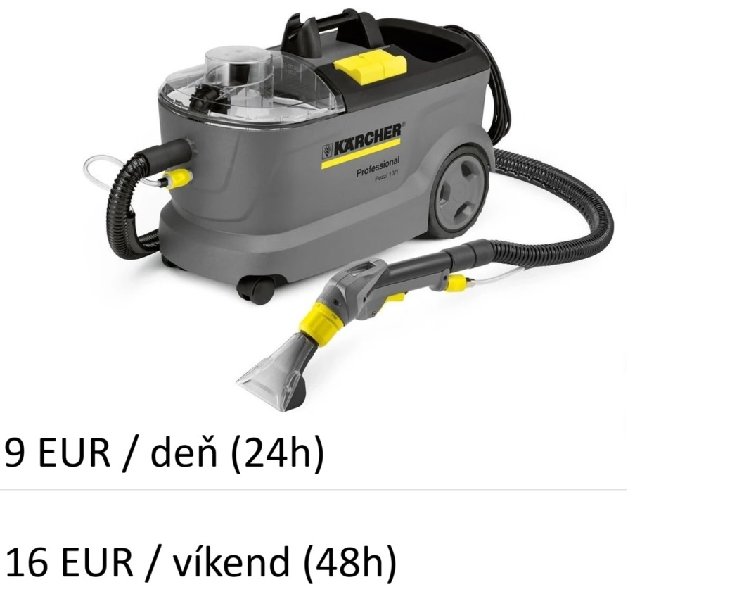 Tepovanie / Tepovač na prenájom - Karcher Puzzi 10/1