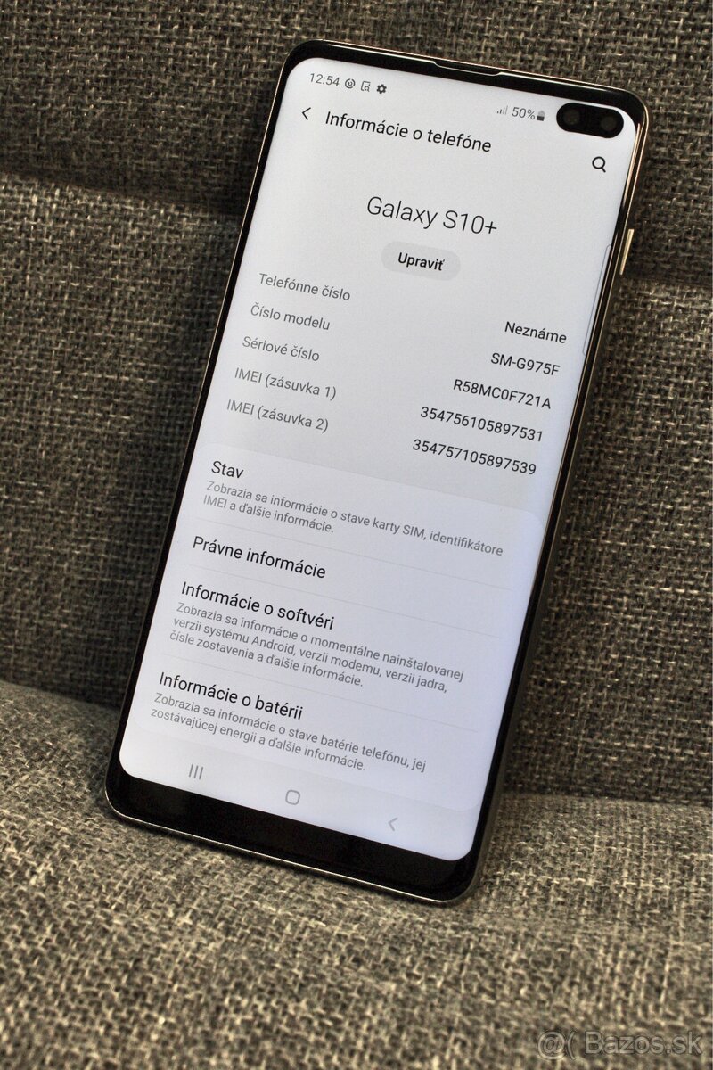 Samsung Galaxy S10+ [8/512GB] (ako nový) čítať popis