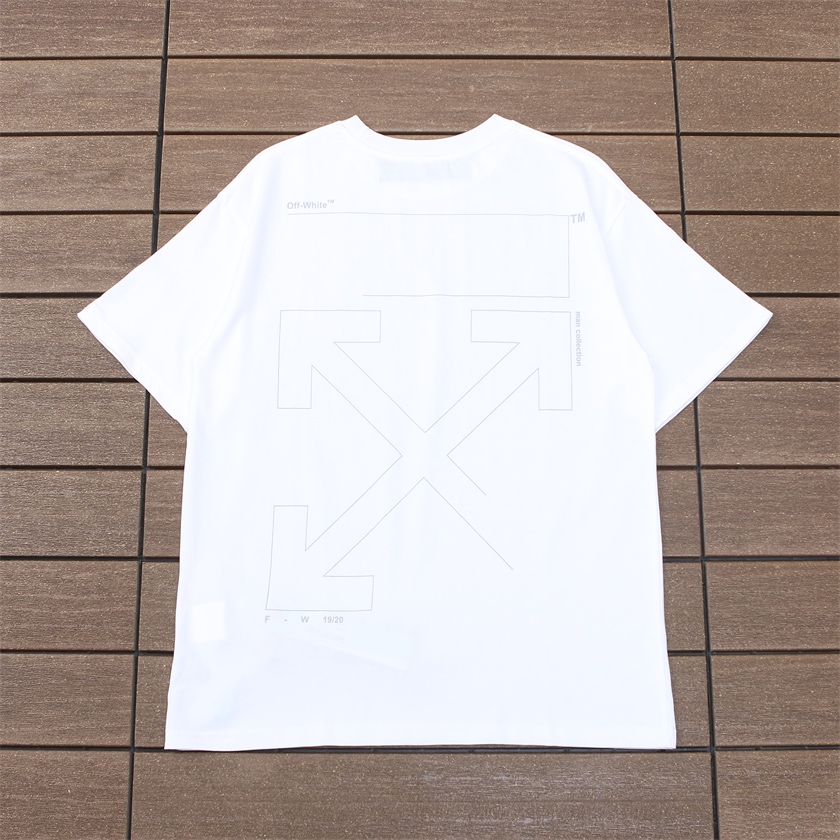 OFF WHITE tee White / DOT Line XL