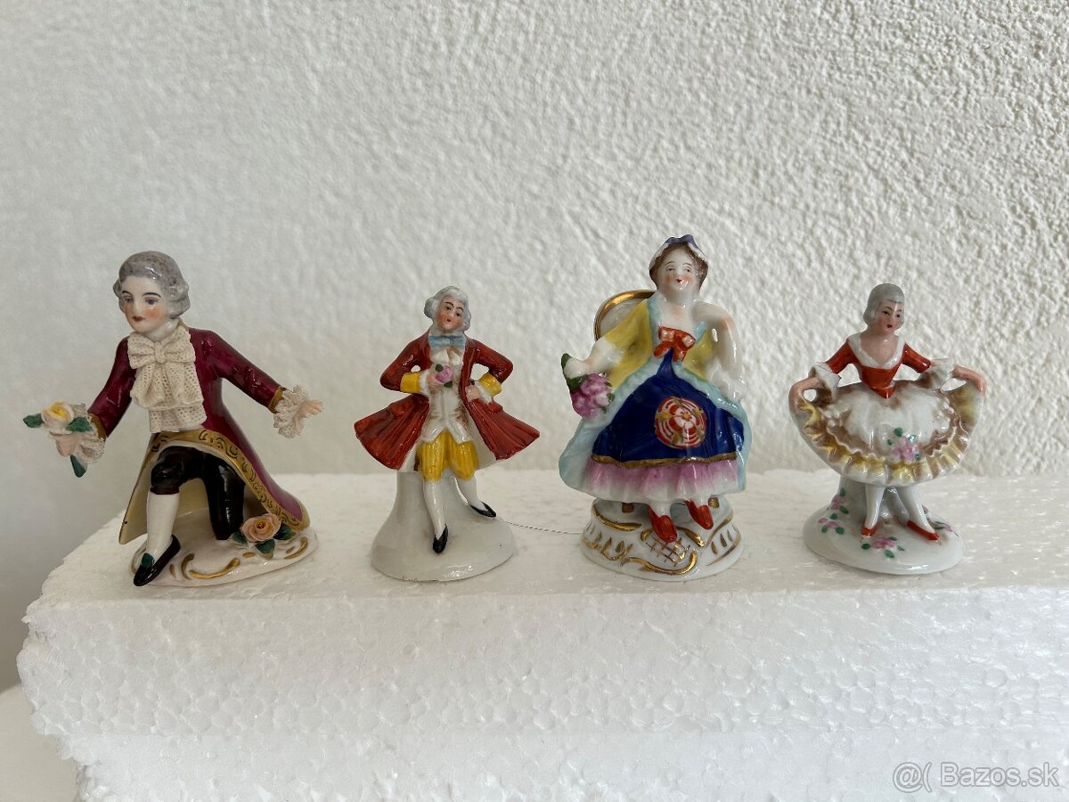 Dresden sošky figuralny porcelan