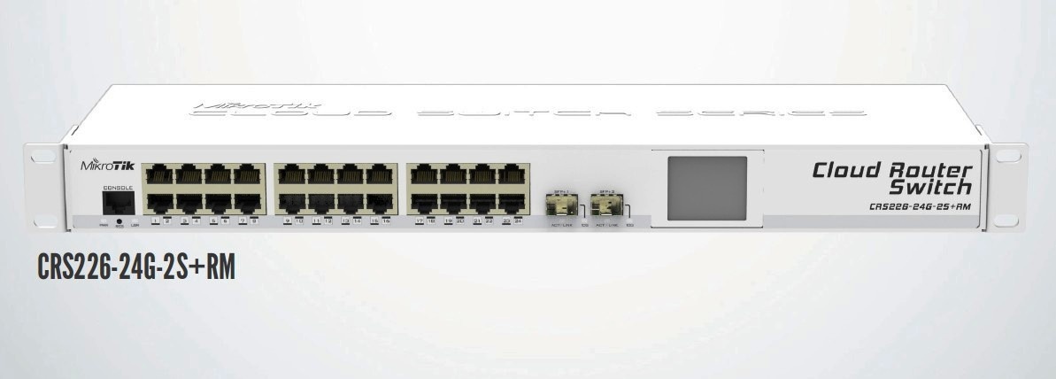 MIKROTIK • CRS226-24G-2S+RM • Cloud Router Switch