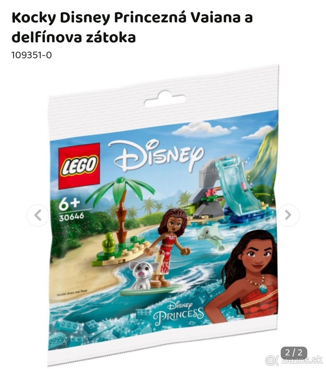 Lego Disney Princess - princezná Vaiana a delfínová zátoka