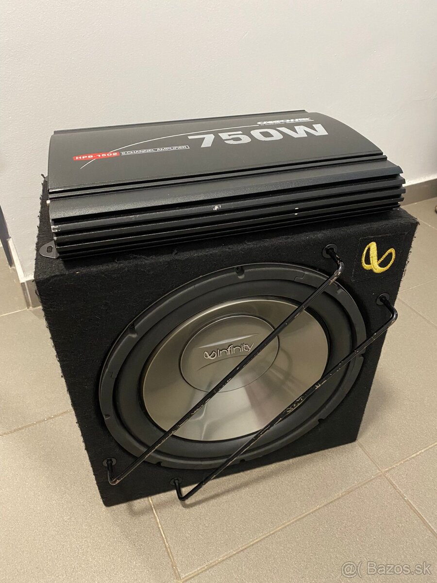 Subwoofer Infinity R 12 BR MINI + zosilňovač Carpower HPB-15