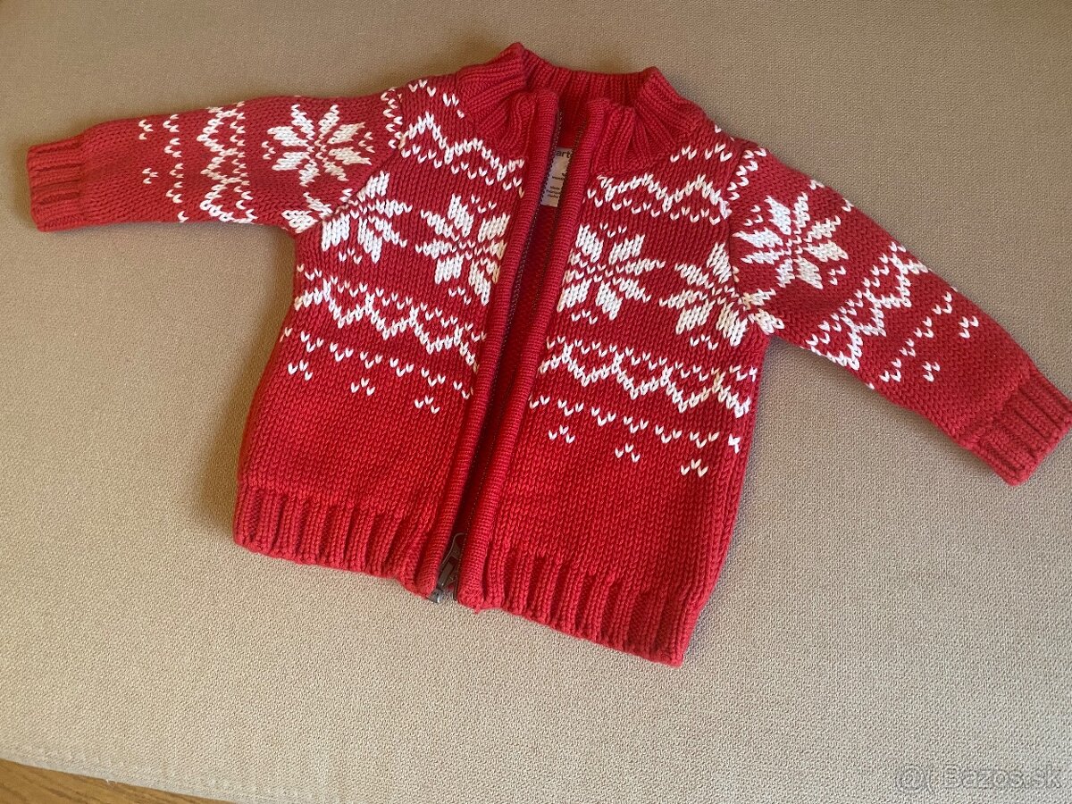 Carter's Christmas - sveter / svetrík na zips