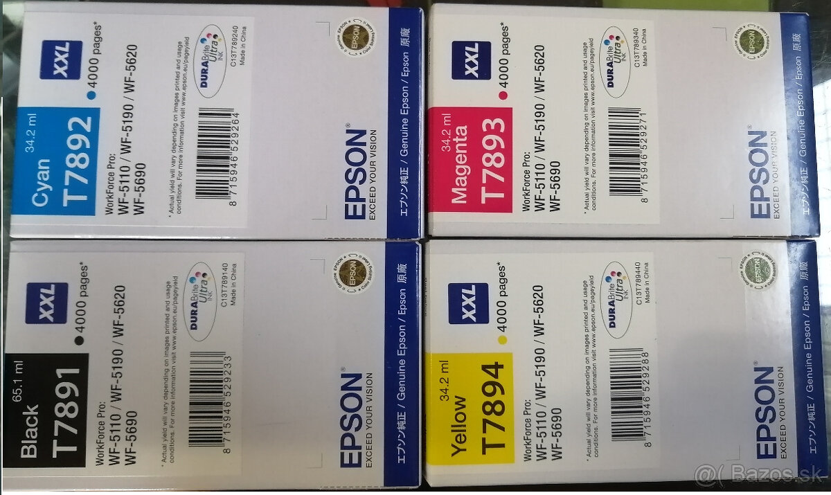 Orig.Epson T7891 T7892 T7893 T7894 na WF 5110 5190 5620 5690