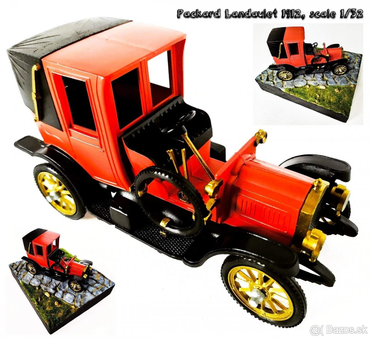 Plastikový model klasického auta Packard Landaulet 1912