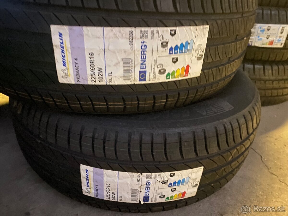 2x nove letni pneu michelin primacy 4, 225/60 R16