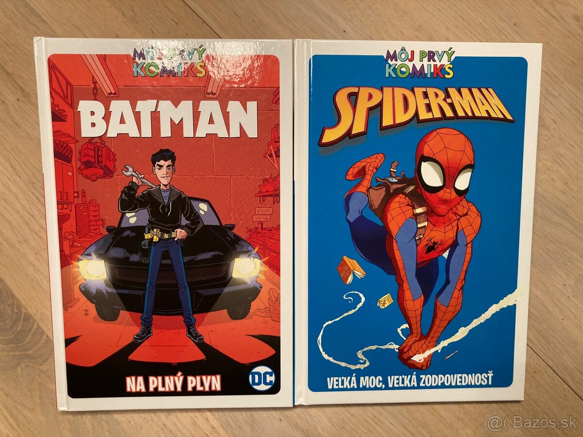 Knizky zo serie Moj prvy komiks - Batman, Spiderman