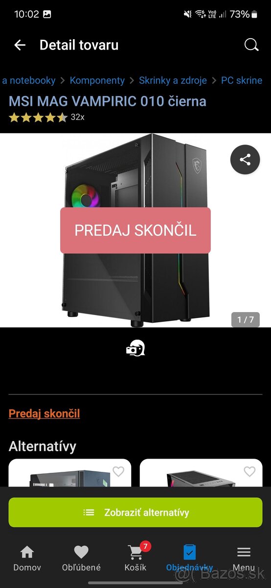 PC skriňa MSI