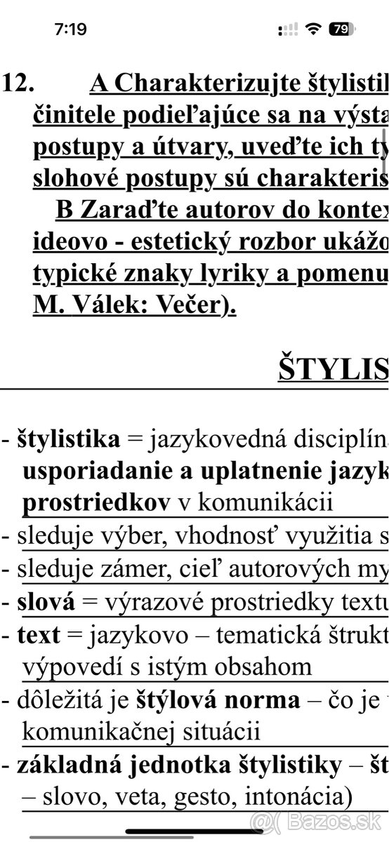 Vypracované maturitné temy na Sjl a Lit