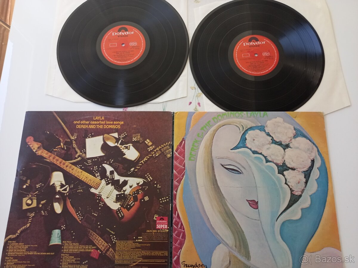 DEREK & The DOMINOS “2 LP Layla “ /RSO 1970/rozkl. ob, fanta