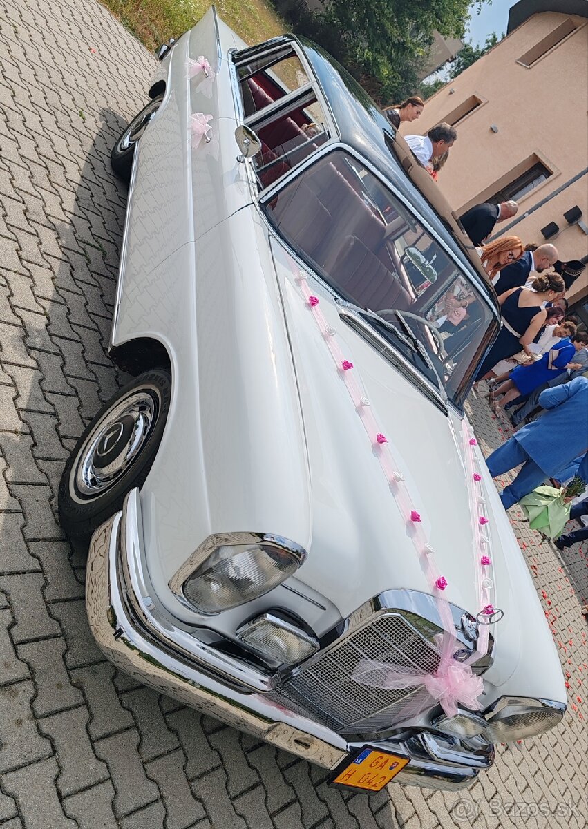 Svadobne auto na svadbu Mercedes 230S rv 1966