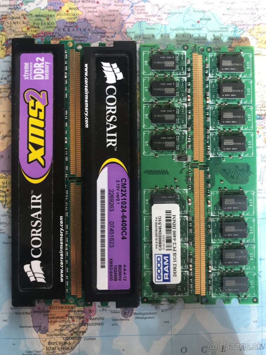 RAM 2 x 1GB = 2GB DDR2 800MHz 667MHz 533Mhz DIMM PC KIT