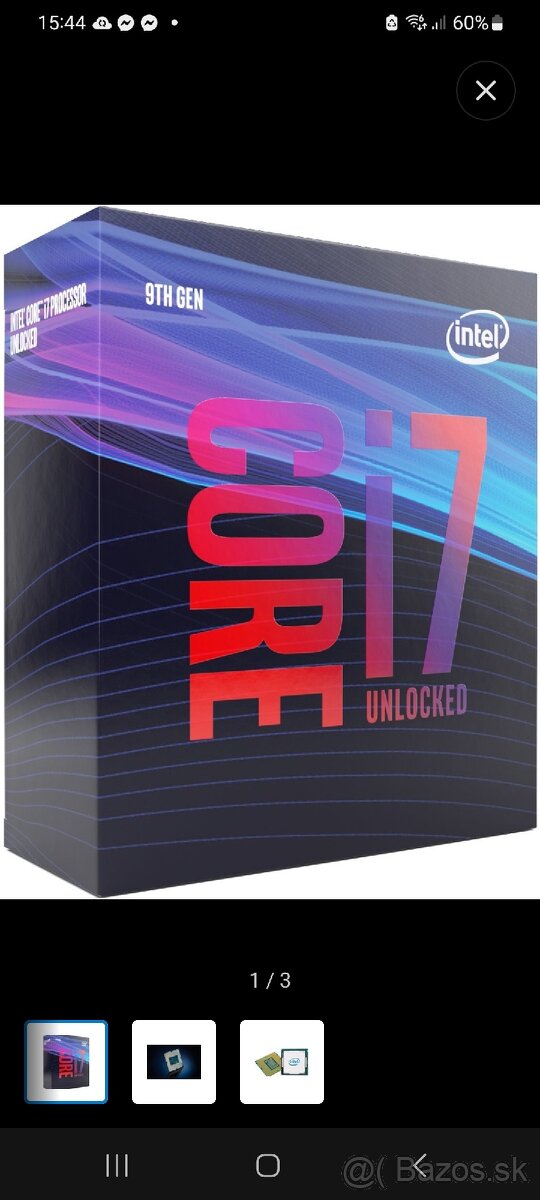 Intel i7-9700K,top stav,preferujem VYMENU 