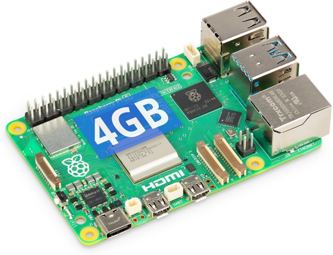 Nové Raspberry Pi 5 - 4GB verzia